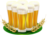 6 beer on plate free clipart download