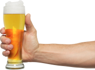 beer on hand hold  glass free png download