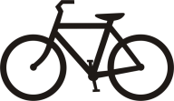 black logo bicycle free clipart download