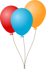 Blue and Red Balloon Png