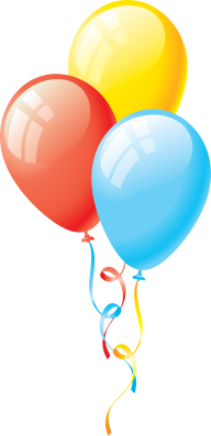 Blue and Yellow Balloon Png
