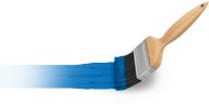 bule paint  brush free clipart download