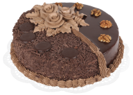 choco flowerd cake free png download