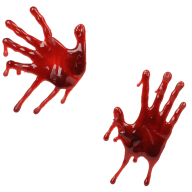 double fingered flowing blood free png download