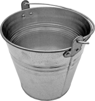 full silver bucket free png download