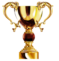 Golden Trophy Cup Image Png 3D HD