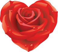heart shaped red rose clipart free png download