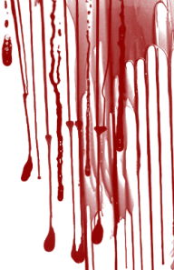 on mirror flowing blood free png download