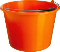 ORANGE BUCKET FREE PNG DOWNLOAD
