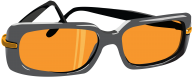 orange clipart specks
