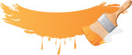 orange paint brush free clipart download