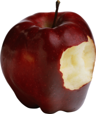 Red Bitten Apple Png