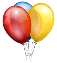 Red Blue and Yellow Balloons