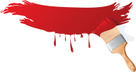 red paint brush free clipart download