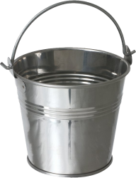 silver handel bucket free png download
