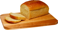 sliced breed on plate   free png image download