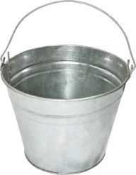small silver bucket free png download