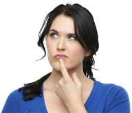 Thinking Woman PNG Free Download 3