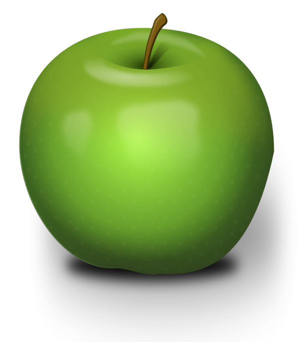 3D Green Apple Png