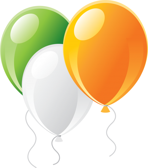 Ballons in indian flag color