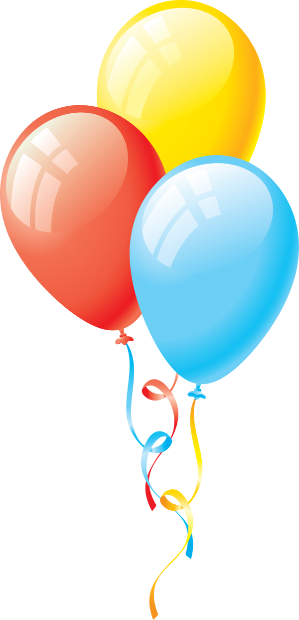 Blue and Yellow Balloon Png