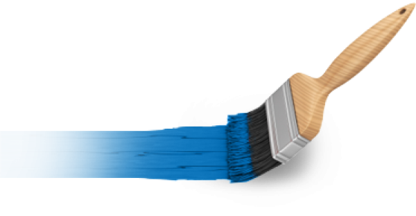 bule paint  brush free clipart download