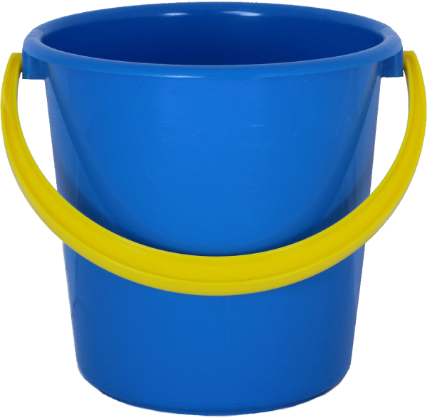 DARK BLUE BUCKET FREE PNG DOWNLOAD