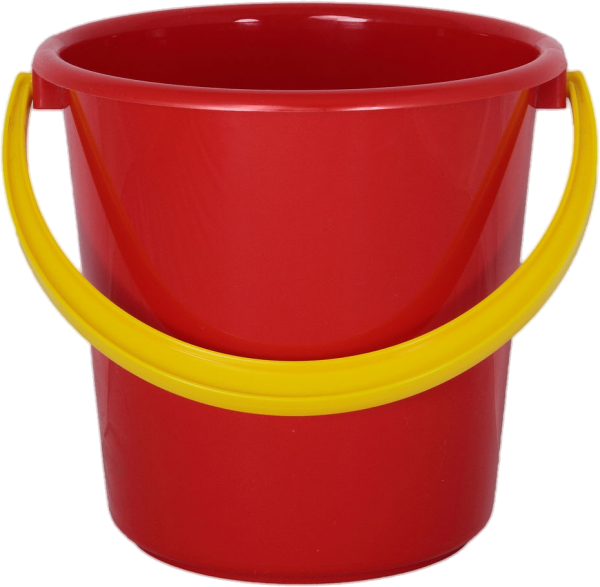 DARK RED BUCKET FREE PNG DOWNLOAD