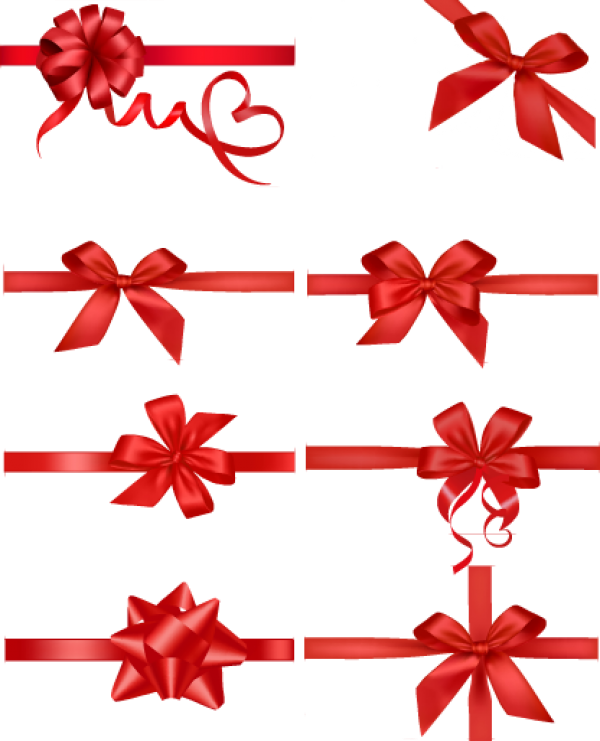 diferent types red ribbon free png download