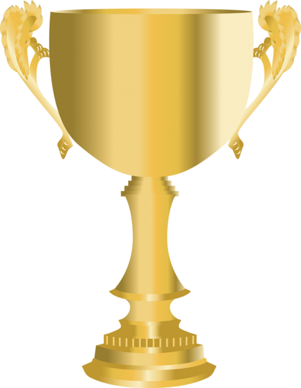 Golden Cup 3D Png Image