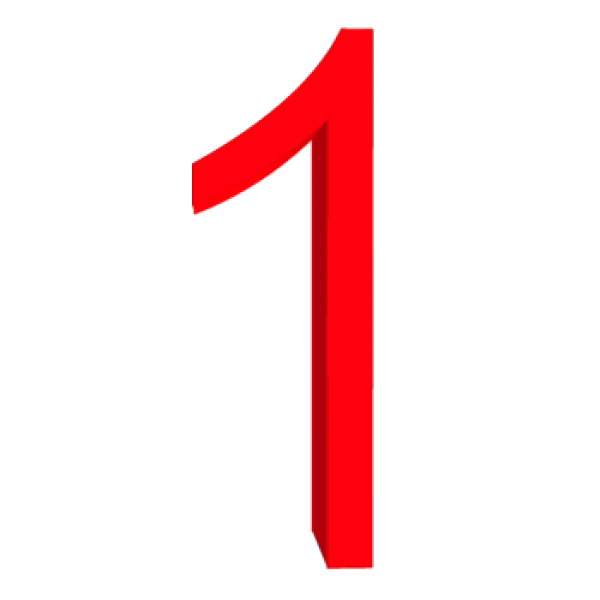 Number 1 PNG Free Download 12