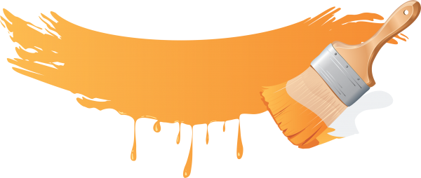 orange paint brush free clipart download