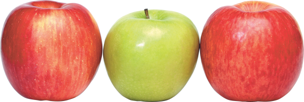 Red and Green Apple Png