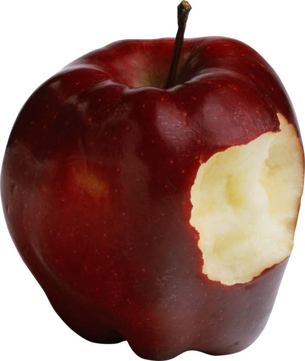 Red Bitten Apple Png