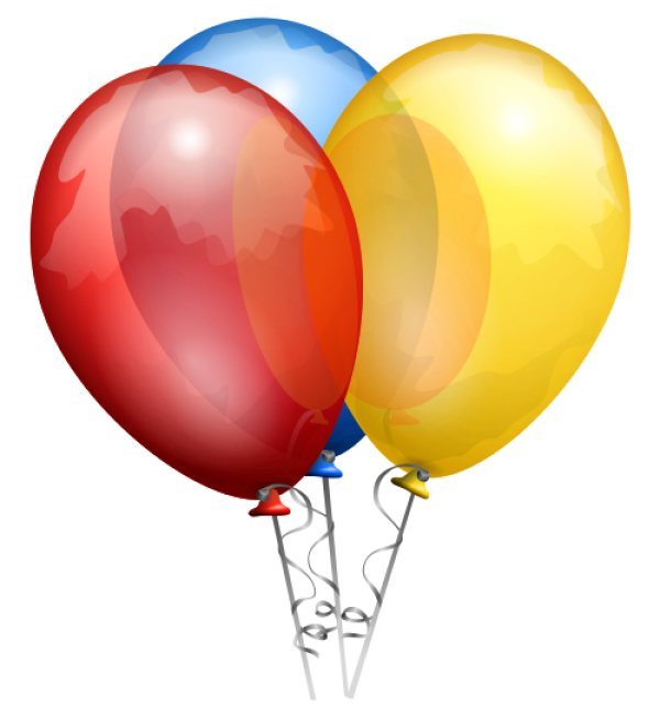 Red Blue and Yellow Balloons