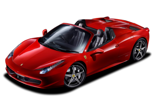 Red Ferrari Top view Download