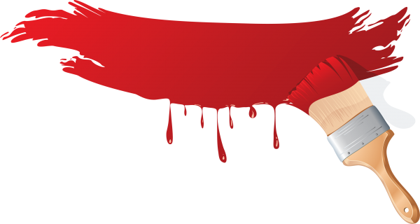 red paint brush free clipart download