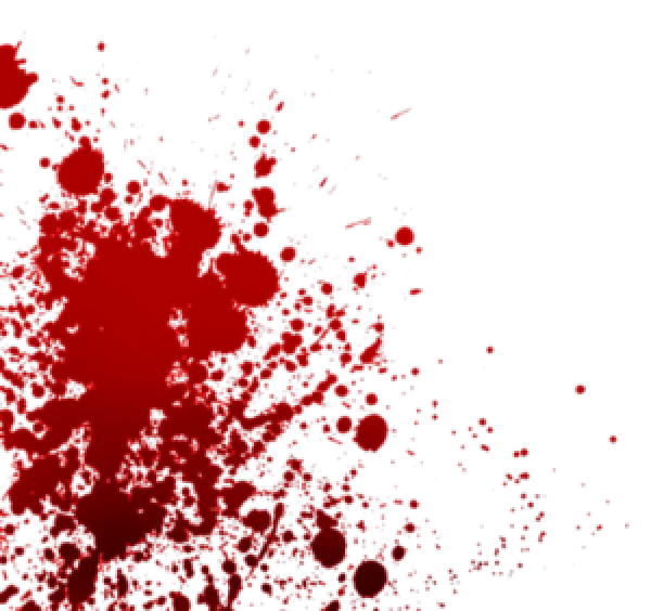 red sparyed blood free png download