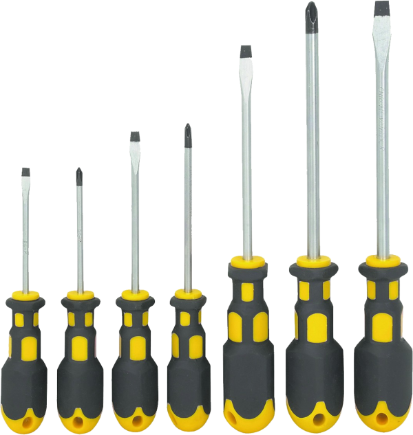 Screwdrivers on All Sizes Png Image