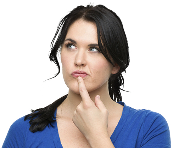 Thinking Woman PNG Free Download 3