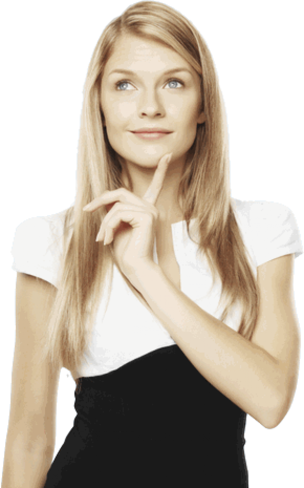 Thinking Woman PNG Free Download 9