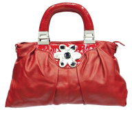 women fancy red white handbag free png download