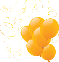 Yellow Balloons Png